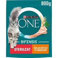 Purina 6x ONE Sterilcat - Kattenvoer Droogvoer - Kip- 800g