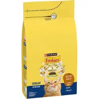Friskies 3x droogvoer voor katten - kalkoen & kip - voor gesteriliseerde katten -1500g