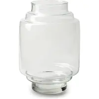 Jodeco Bloemenvaas Lotus - helder transparant glas - glas - D17 x H25 cm - trap vaas