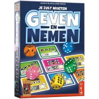 999 Games - Geven en Nemen - Dobbelspel - Uniek spelmechanisme - Met afwasbare kaarten en viltstiften - Familiespel - Gezelschapsspel - Klein cadeautje