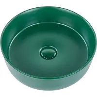 Beliani GUDAR - Wastafel-Groen-Keramiek