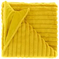Unique living | plaid peppe 150x200cm bamboo yellow