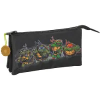 Safta Piórnik Drievoudig: Ninja Turtles - Officieel product voor fans