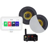 Aquasound N-Joy Connect n-joy connect badkamerradio - controller (ipx7) - wand lader - rumba speakerset wit - bluetooth versterker / 30 watt / 230v/12v EMN30-RW