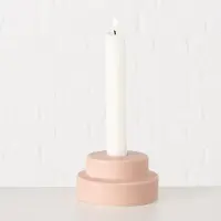 Boltze Home - Kaarsenhouder Lumyna - Roze - 5 cm H x 9 cm dia
