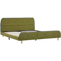 vidaXL Bedframe stof groen 140x200 cm