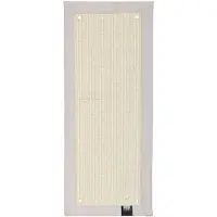 Ebi krabmat Krappa rechthoekig wit - sterk geweven sisal - 58 x 24 x 1.5 cm