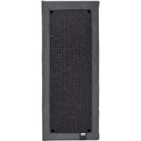 Ebi krabmat Krappa rechthoekig zwart - sterk geweven sisal - 58 x 24 x 1.5 cm