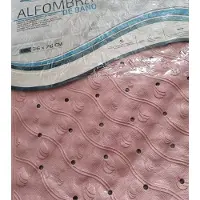 Gerimport Badmat Anti-slip 76 x 36 Cm Rubber Roze
