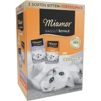 Miamor Probeerpakket Ragout Royale in Gelei Kitten Kattenvoer - Gevogelte en Rund in Gelei