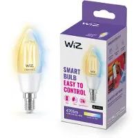 Wiz Ledfilamentlamp Kaars C35 Warm En Koelwit E14 4,9w