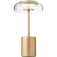 Nuura LED tafellamp Blossi, hoogte 26 cm, zwart/opaal dimbaar, zwart, metaal, Scandinavisch