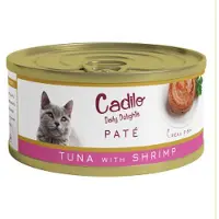 Cadilo Daily Delights - tonijn met garnalen paté - natvoer kat (70 g) 4 verpakkingen (24 x 70g)