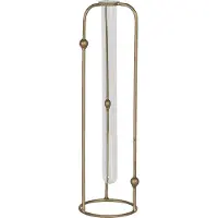 Clayre & Eef Koperkleurig Vaas Ø 10*35 cm 6Y4424