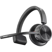 Poly Voyager 4310 UC Mono On Ear headset Computer Bluetooth Mono Zwart Noise Cancelling Volumeregeling, Incl. oplaad