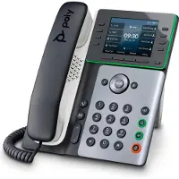 HP Poly Edge E300 IP PH PoE-e, Telefoon, Zwart, Grijs, Wit
