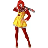 Atosa Halloween Clown Kostuum Geel XS-S