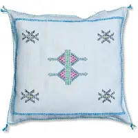 Poufs&Pillows Cactus zijde kussen - Grijs tint - Sabra - Handgemaakt & Uniek Sierkussen - 50 cm x 50 cm - SB150