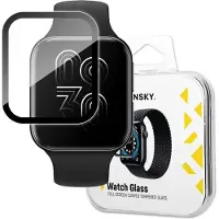 Wozinsky Watch Glass - Hybride Beschermglas - Oppo Watch 46mm - Zwart - Krasbestendig