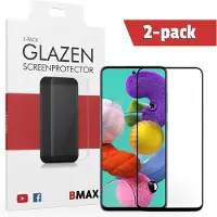 BMAX 2-pack Samsung Galaxy A71 Screenprotector - Full Cover - Zwart