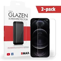 BMAX 2-pack iPhone 12 Pro Glazen Screenprotector