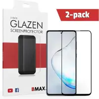 BMAX 2-pack Samsung Galaxy Note 10 Lite Screenprotector - Full Cover - Zwart