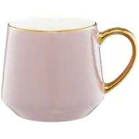 Ambition Merkloos Porseleinen Mok 460 ml - Elegant met Gouden Accent