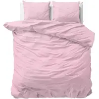 Dreamhouse Dekbedovertrek Katoen - Stone Washed - Roze 240 x 200/220