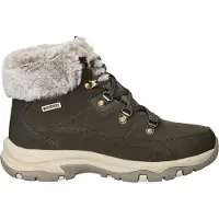 SKECHERS Veterlaarsjes 'Trego' beige / goud / grijs / olijfgroen