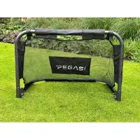 Pegasi Voetbaldoel 90x60 cm - Voetbaldoel voor thuis - Voetbaldoel kinderen - Voetbal doel makkelijk op te bergen - Training doel - Zwart