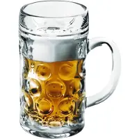 SANTEX Bierfeest glazen/pullen - 1x - 0,5 liter/halve liter - onbreekbaar kunststof - Bierglazen