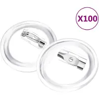 vidaXL Buttons met spelden 100 st 25 mm acryl