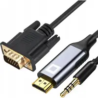 CO2 VGA naar HDMI - Kabel - Audio Jack 3,5 - FHD 1080p 60Hz - 3 meter