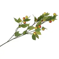 DK Design Kunstbloem fruit tak met appels - 90 cm - rood/groen - Kunst zijdebloemen - Kunstbloemen