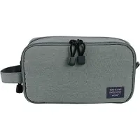 Bagsmart Kleine waterdichte toilettas, voor heren en dames, voor reizen, sport en wandelen, grijs