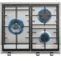 Teka EX 60 1 3G AI AL DR NAT, RVS, Inbouw, Gas, 3 zones, 3 zones, Extra groot