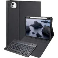 Accezz Bluetooth Keyboard Bookcase voor de Apple iPad Pro 11 (2025) M5 / (2024) M4 - AZERTY / FR - Zwart