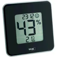 TFA-Dostmann Style 30.5021.01 Thermo- en hygrometer Zwart