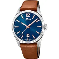 Lotus Analoog horloge '- Watch Chrono - Quartz watch movement - Watch case width: 42 mm' blauw