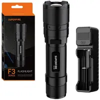 Superfire Zaklamp F3-L2, ZOOM, 1000lm, 300m