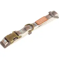 Zolux Taiga Halsband, maat bruin M: 30-51cm nekomtrek, 20mm hond