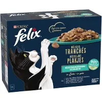 Felix Kattenvoer Nat Heerlijke Plakjes In Gelei Vis Selectie 12 X 80 Gr