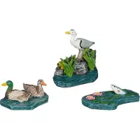 Luville General Kerstdorpminiatuur Heron And Ducks (reiger En Eenden) 4 X 2,5 X 4 Cm 3 Stuks