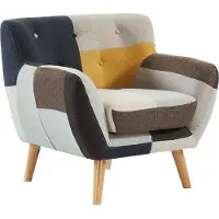Vente-unique Fauteuil in patchworkstof SERTI II