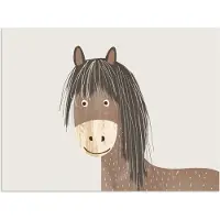 PosterMonkey Poster 80x60 cm - Paard - Dier - Pastel kleuren - Paarden - Posters - Kamer decoratie accessoires - Wanddecoratie kinderkamer - Muurdecoratie babykamer