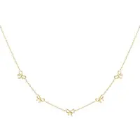 Yehwang Charmante strikken ketting - goud