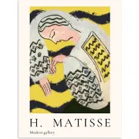PosterMonkey Poster 60x80 cm - Matisse - Vrouw - Modern - Abstract - Posters - Kamer decoratie - Wanddecoratie woonkamer - Muurdecoratie slaapkamer