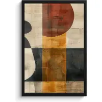 PosterMonkey Poster in lijst - Fotolijst 40x60 cm - Posters - Abstract - Kunst - Vormen - Modern - Posterlijst zwart - Decoratie - Wanddecoratie woonkamer - Muurdecoratie slaapkamer