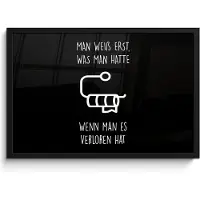 PosterMonkey Poster in lijst - Fotolijst 60x40 cm - Posters - Quotes - WC papier - Zwart - Humor - Posterlijst zwart - Wanddecoratie badkamer - Muurdecoratie WC - Decoratieve accessoires - Toilet muur decoratie
