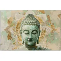 PosterMonkey Poster 120x80 cm - Buddha - Mandala - Modern - Spiritualiteit - Posters - Kamer decoratie - Wanddecoratie woonkamer - Muurdecoratie slaapkamer